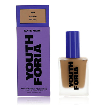 Date Night by Youthforia, 1.18 oz Skin Tint Serum Foundation- 360 Medium