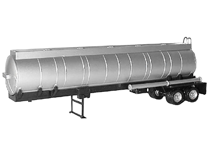 Chemical Tanker Trailer Silver 1/87 (HO) Plastic Model by Promotex