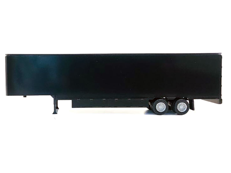 48ft Moving Van Trailer Black 1/87 (HO) Plastic Model by Promotex