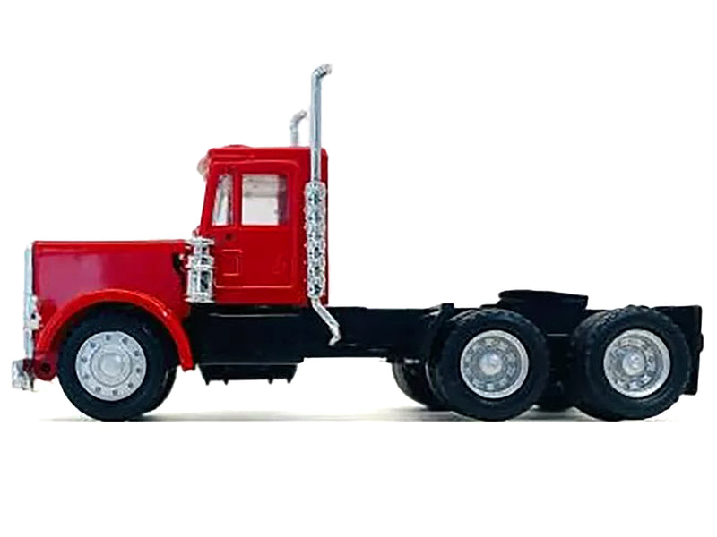 Peterbilt Short Day Cab Red 1/87 (HO) Plastic Model Car by Promotex