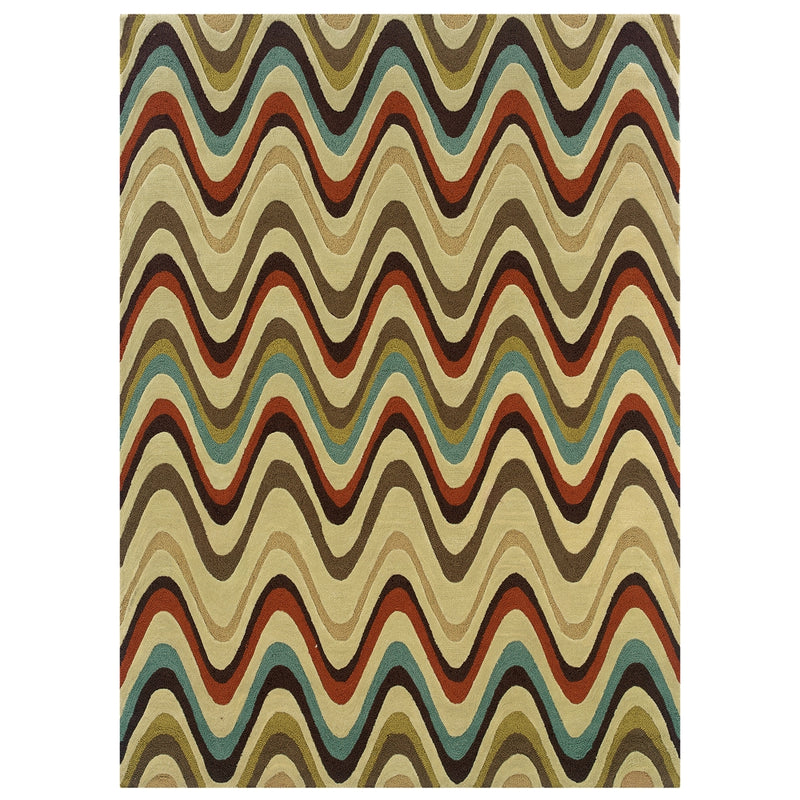 Trio Mouzi Sand & Multi 8x10, Rug