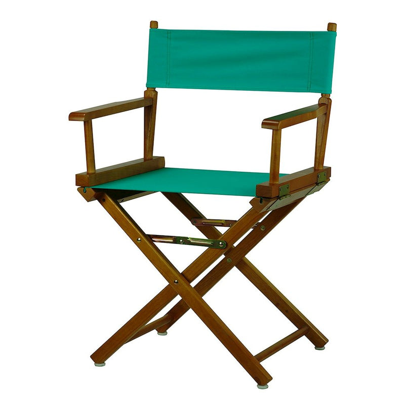 18  Director's Chair Honey Oak Frame-Teal Canvas