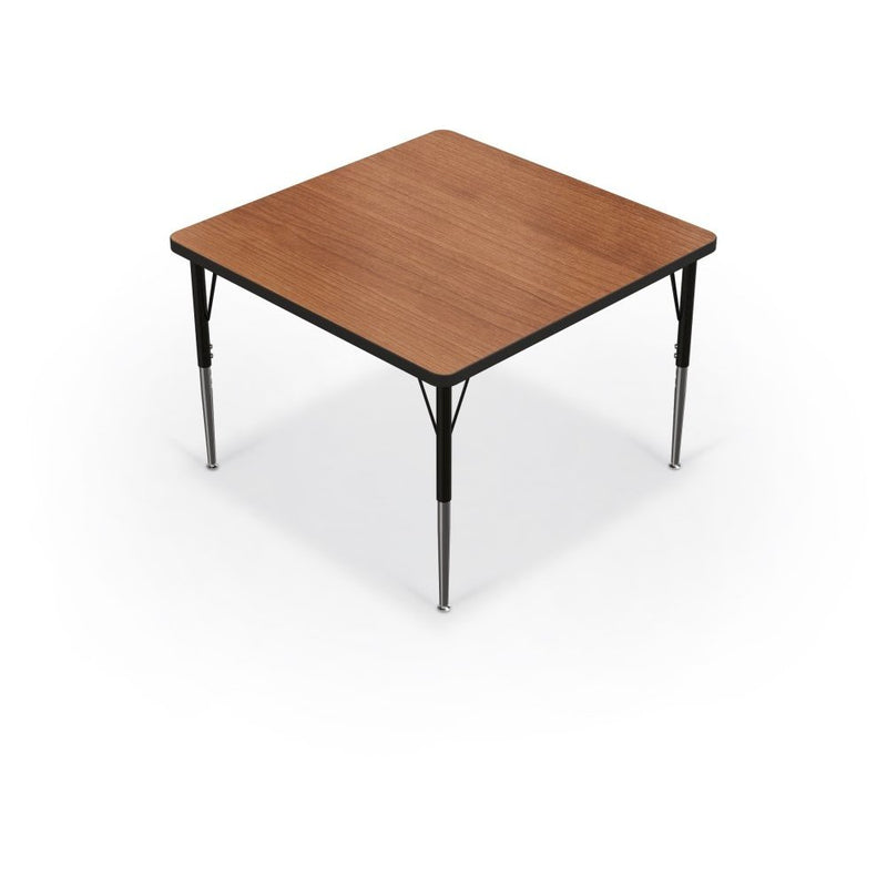 Activity Table - 48  Square - Fusion Maple Top Surface - Black Edgeband