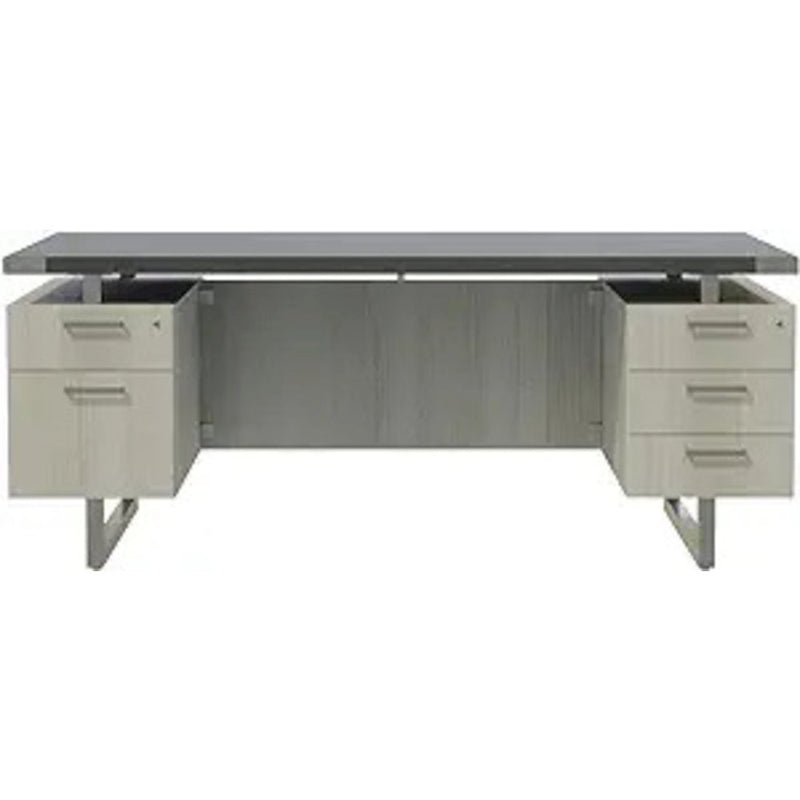 Mirella™ Free Standing Desk, BBB/BF Stone Gray