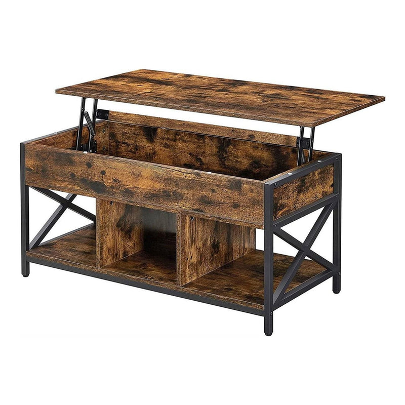 Farmhouse Brown Lift Top Muti Functional Coffee Table