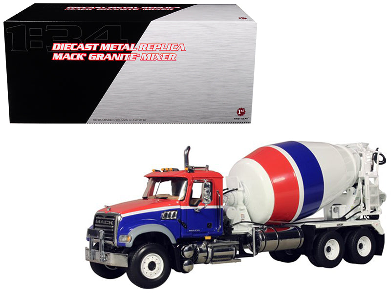 Mack Granite MP Concrete Mixer 1/34 Diecast Car Model by First Gear