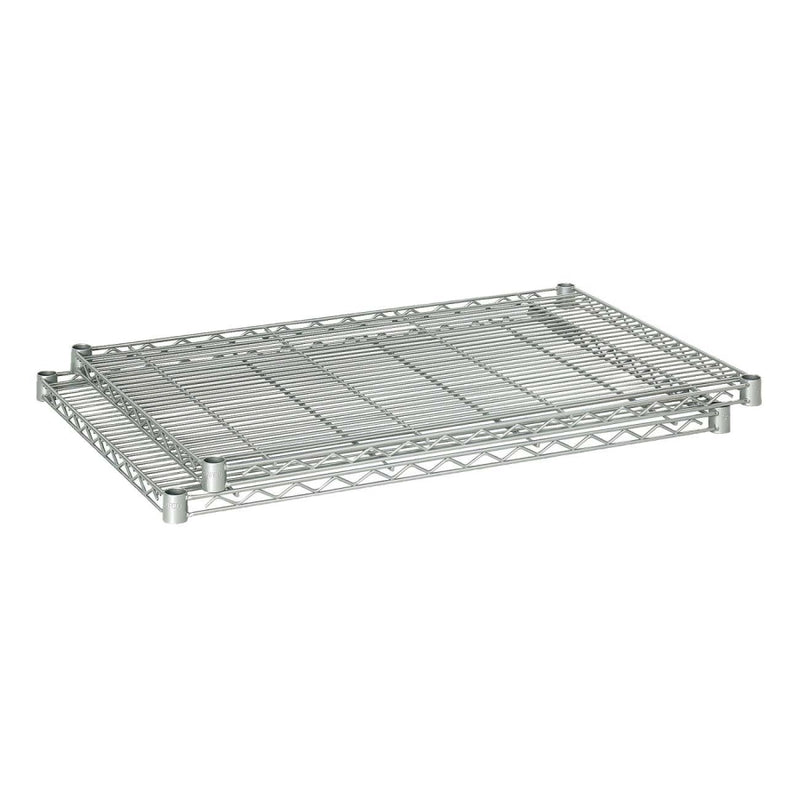 5290GR Add-On Wire Shelving - 36.0  x 24.0  x 1.5  - Steel - 2 x Shelf(ves) - Dust Proof, Adjustable Leveler - Metallic Gray