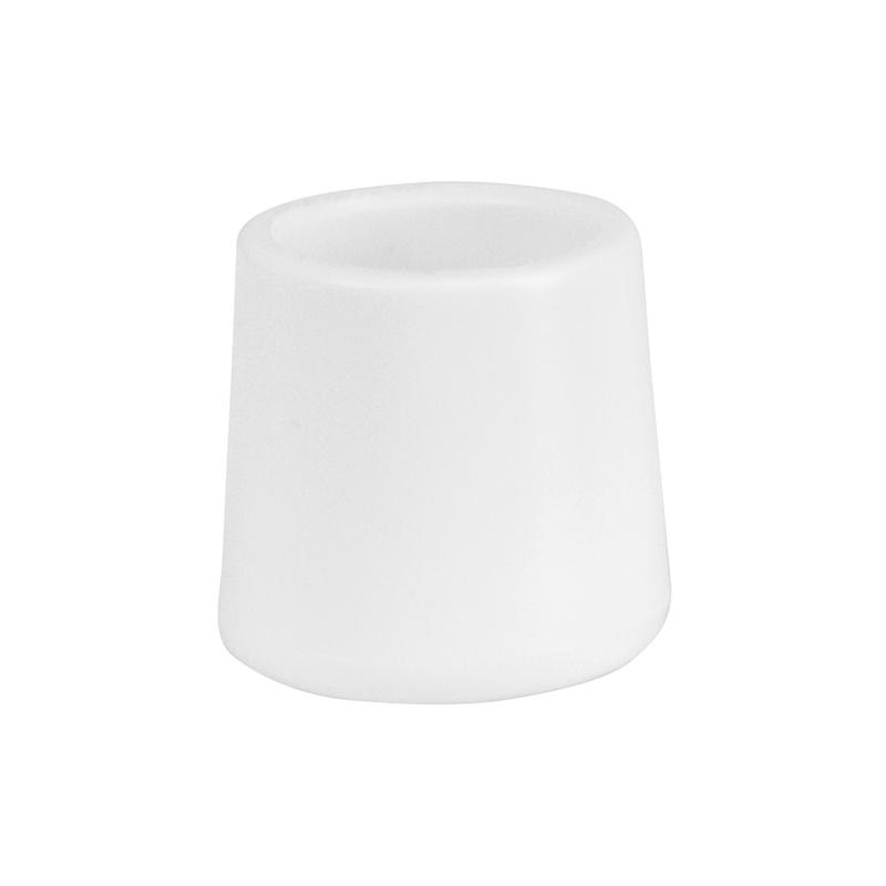 White Replacement Foot Cap for Plastic Folding Chairs