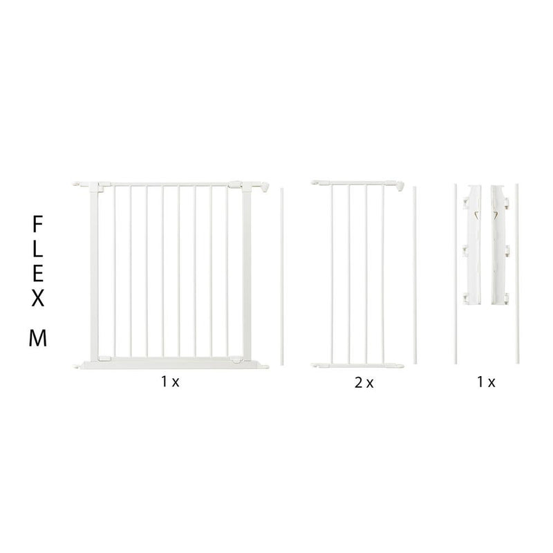 Flex M Safety Gate 35.4" - 57.5", White