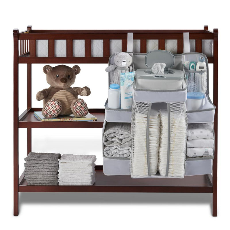 Diaper Caddy and Nursery Organizer for Baby's Essentials - White