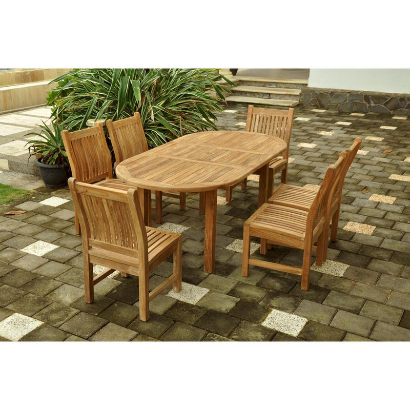 78  Oval Extension Dining 7 Piece Set