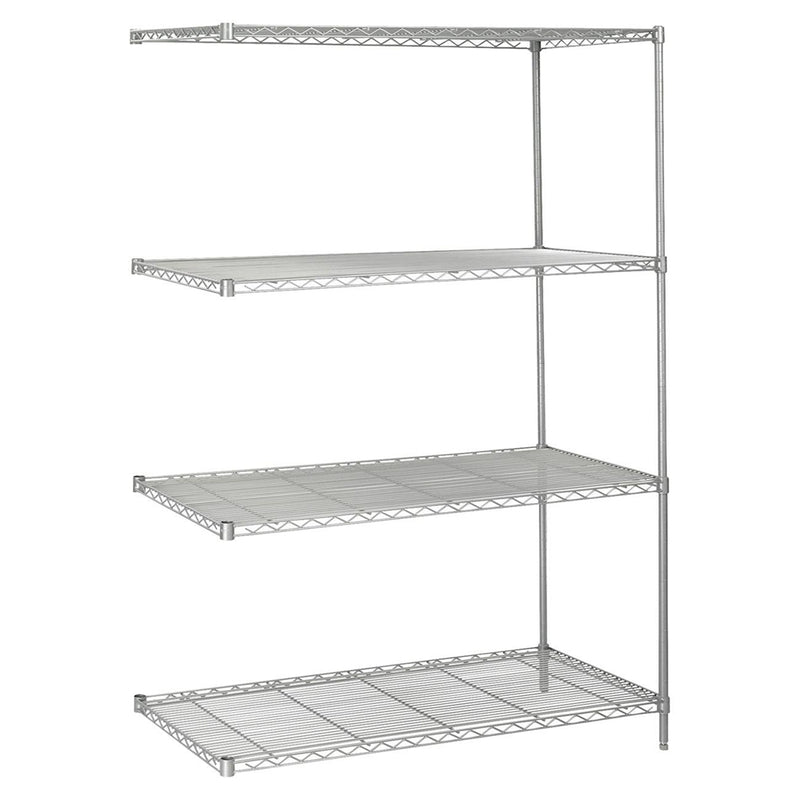 5295GR Add-On Kit - 48.0  x 24.0  x 72.0  - 4 x Shelf(ves) - Metallic Gray