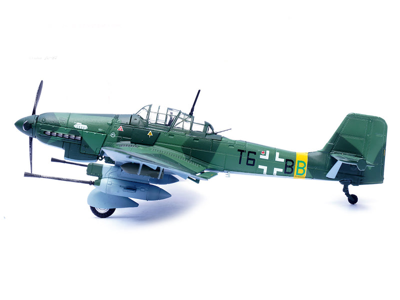 Junkers Ju 87G2 Stuka Bomber Aircraft "10.(Pz)/SG 2 Immelmann T6+BB Oberst Hans-Ulrich Rudel Romania" (1944) German Luftwaffe "Wing" Series 1/72 Diecast Model by Panzerkampf