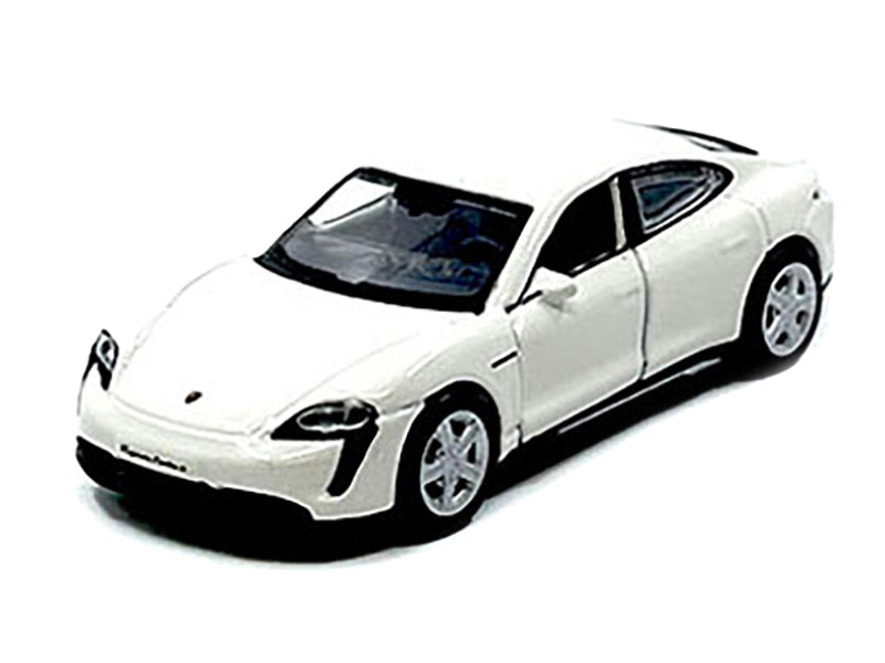 Porsche Taycan Turbo S White "Speed Icons" Series 1/64 Diecast Model Car by Maisto