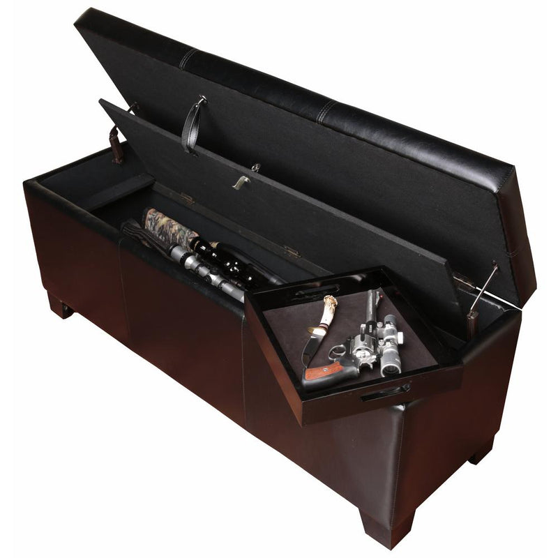 502 Gun Concealment Bench - dark brown