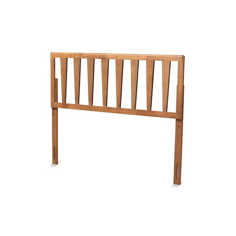 Duncan Modern and Contemporary Ash Walnut Finished Wood Full Size Headboard