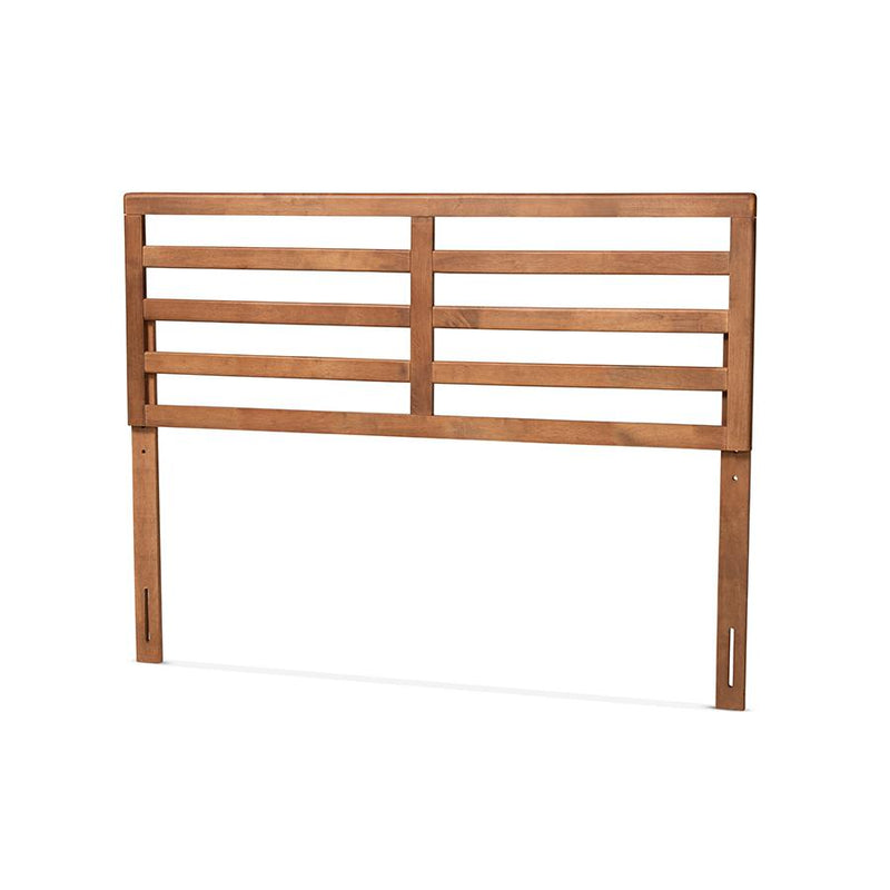 Akemi Modern and Contemporary Ash Walnut Finished Wood Full Size Headboard