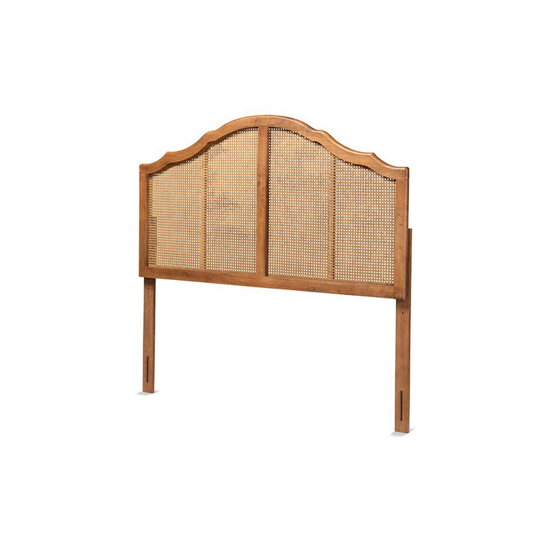 Synthetic Rattan Queen Size Arched Headboard