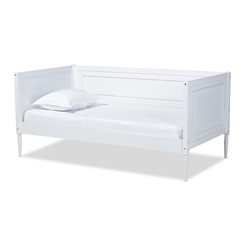 Baxton Studio Daniella Modern and Contemporary White Finished Wood Daybed