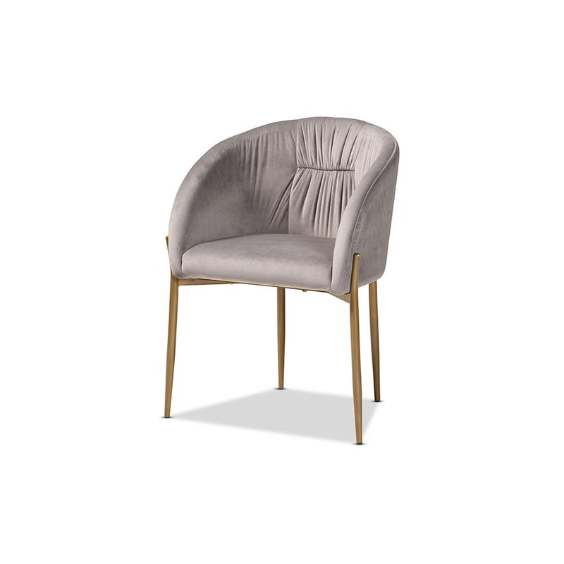 Gold Finished Metal Dining Chair