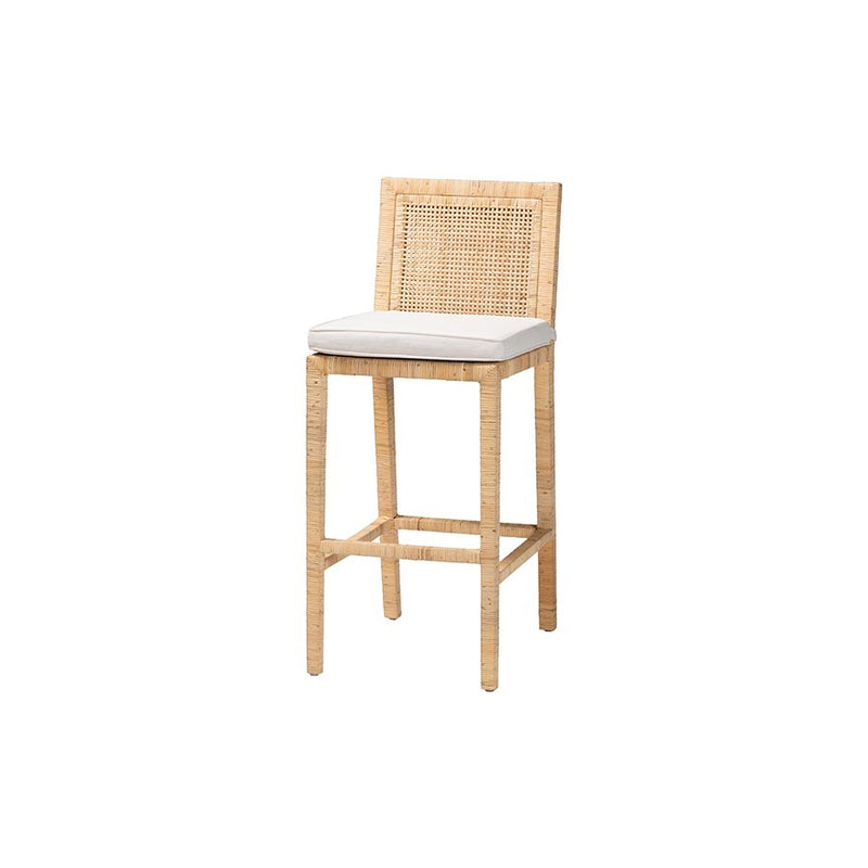 Sofia Bohemian Natural Rattan Bar Stool