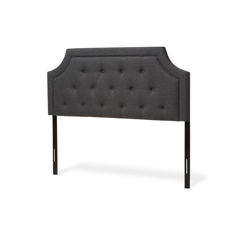 Baxton Studio Mars Modern and Contemporary Dark Grey Fabric King Size Headboard