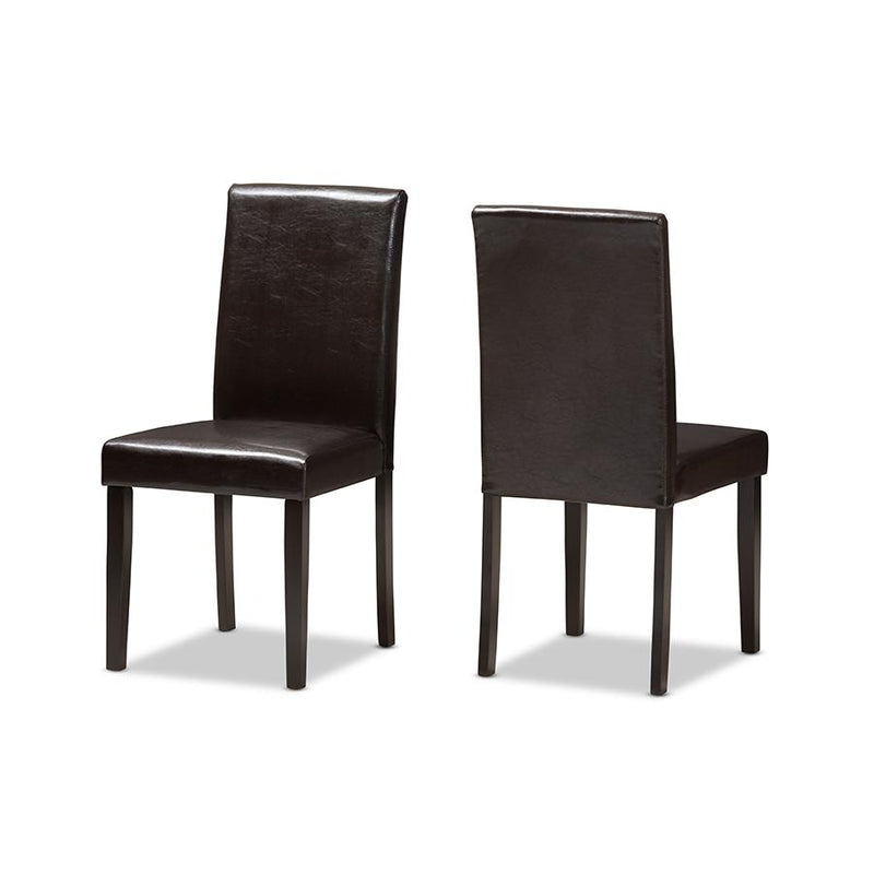 Leather Upholstered Dining Chair (Set of 2)