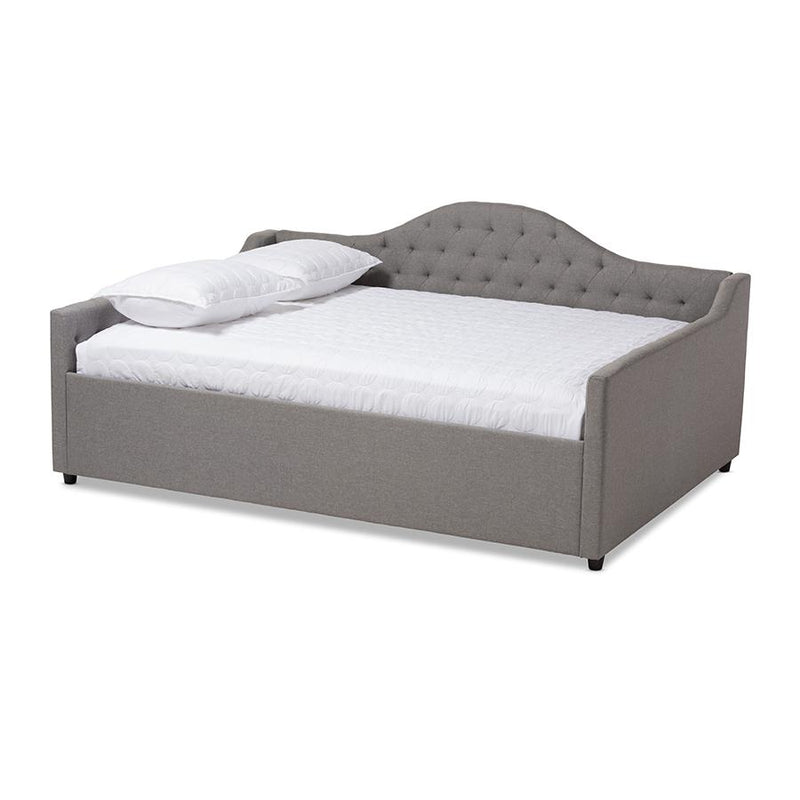 Eliza Modern and Contemporary Grey Fabric Upholstered Full Size Daybed