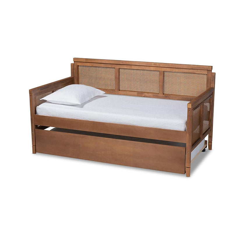 Synthetic Rattan Daybed with Trundle