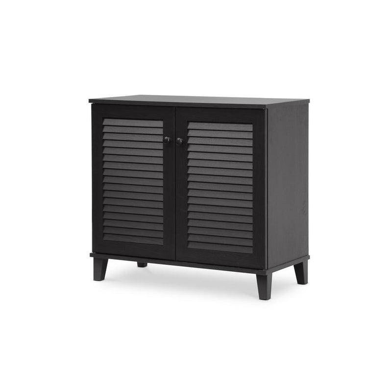 Baxton Studio Coolidge Espresso Shoe-Storage Cabinet