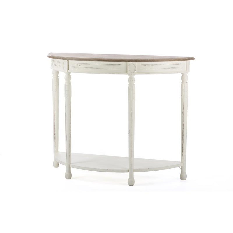 Baxton Studio Vologne Traditional White Wood French Console Table