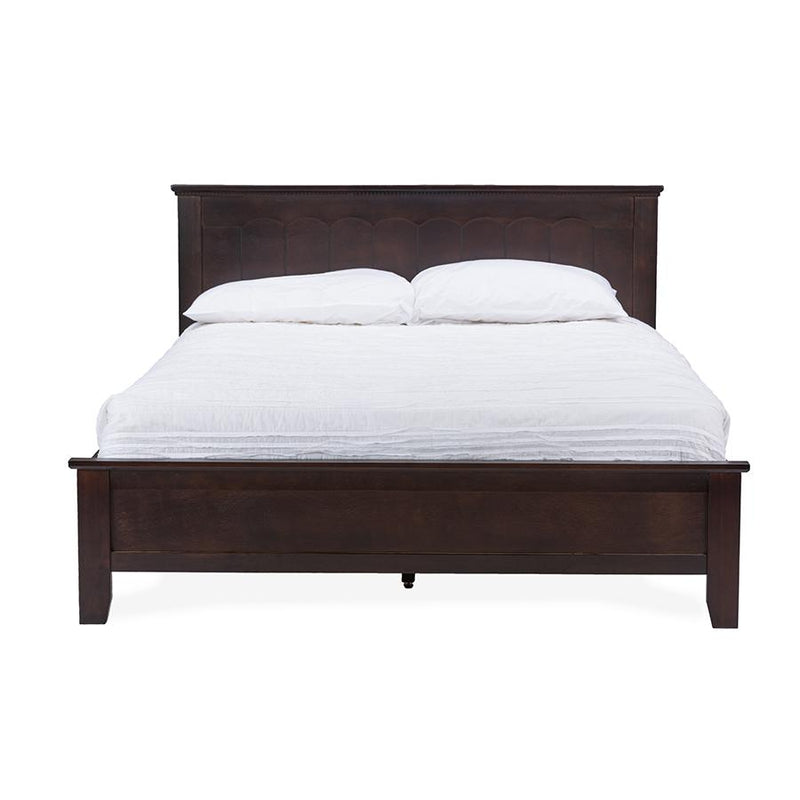 Baxton Studio Schiuma Cappuccino Wood Contemporary Twin-Size Bed