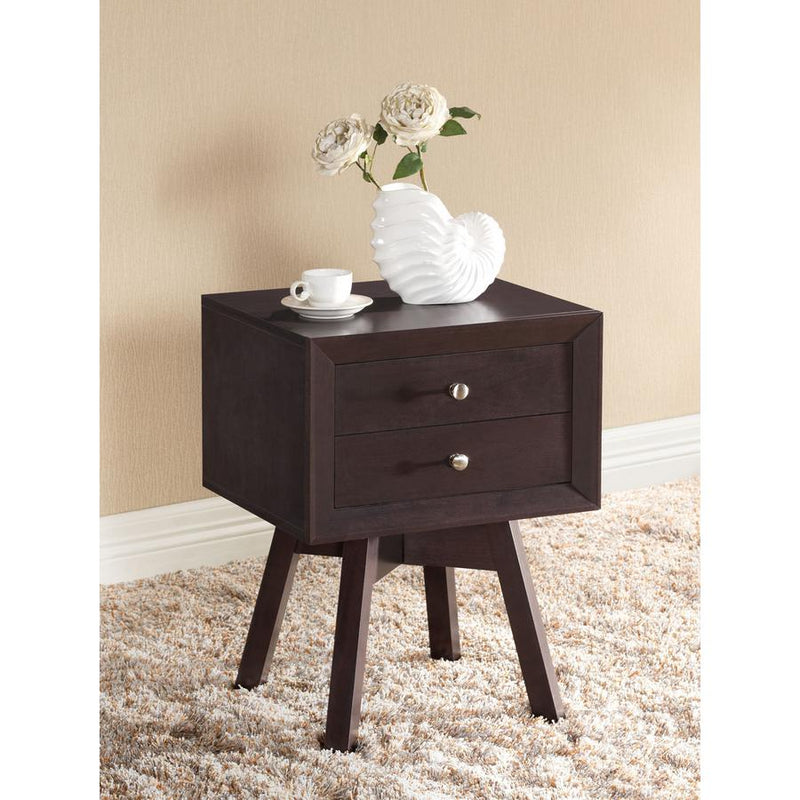 Baxton Studio Warwick Brown Modern Accent Table and Nightstand