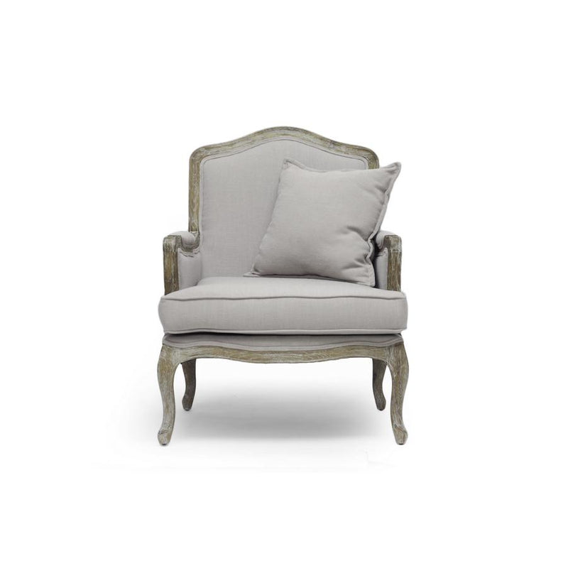 Baxton Studio Constanza Classic Antiqued French Accent Chair