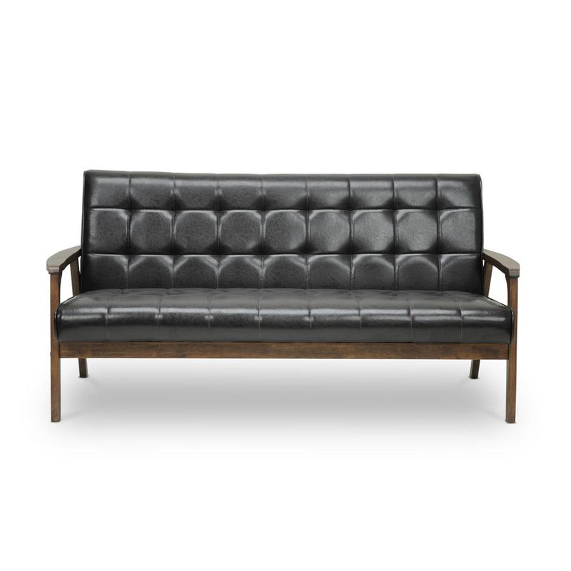 Baxton Studio Mid-Century Masterpieces Sofa-Brown