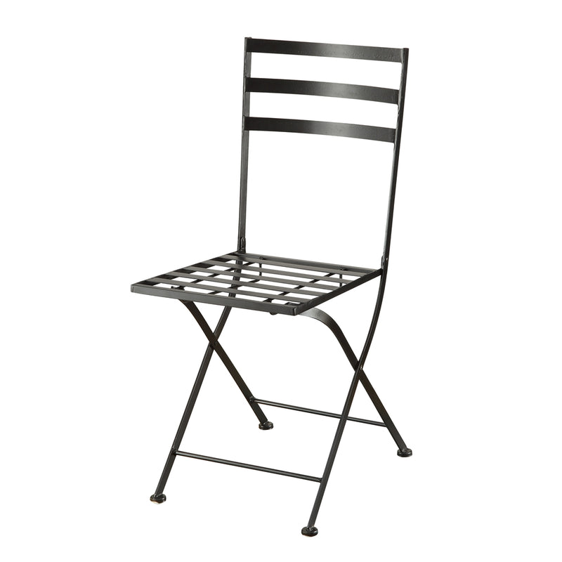 Black metal chair (2pk)