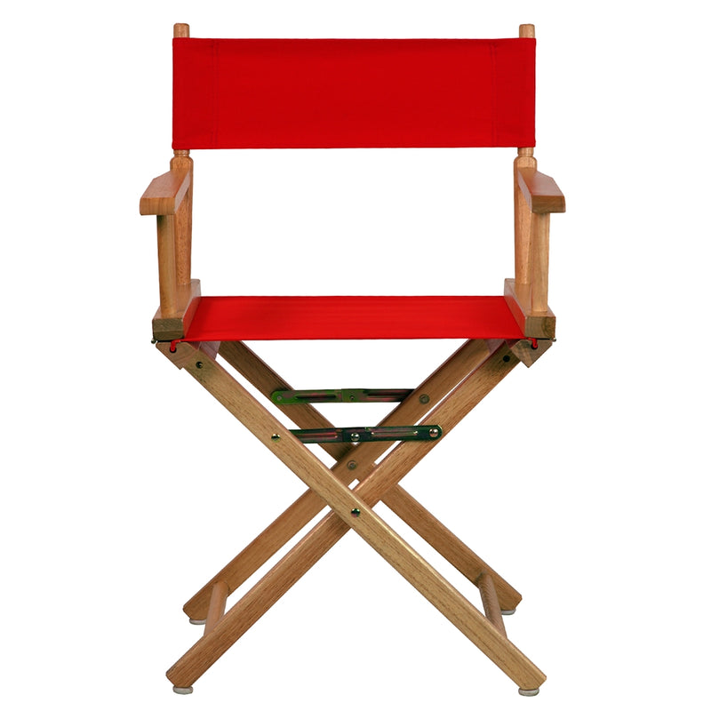 18  Director's Chair Natural Frame-Red Canvas