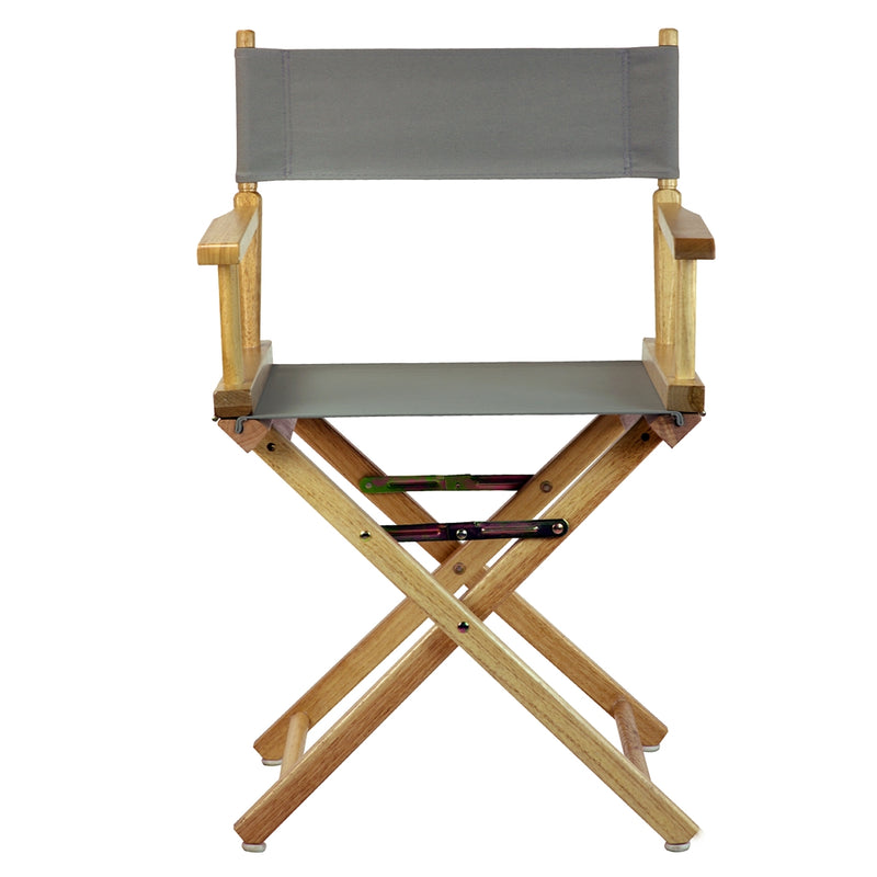 18  Director's Chair Natural Frame-Gray Canvas