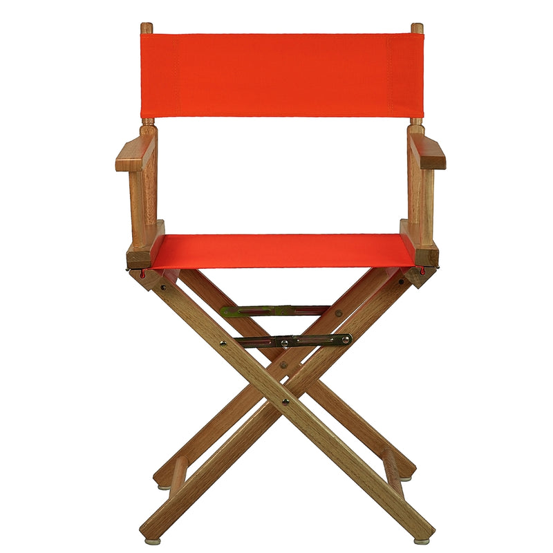 18  Director's Chair Natural Frame-Orange Canvas