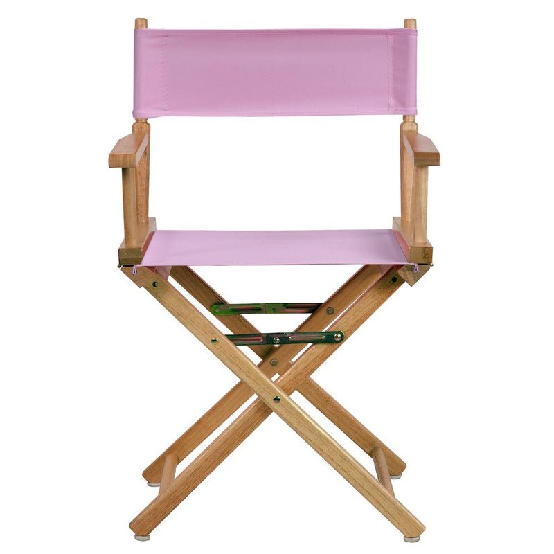 18  Director's Chair Natural Frame-Pink Canvas