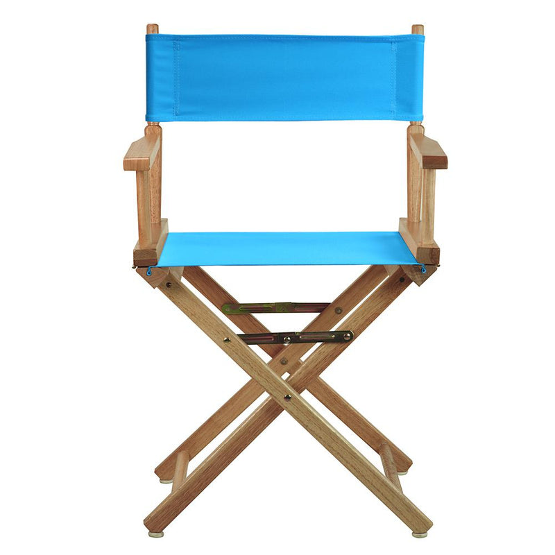 18  Director's Chair Natural Frame-Turquoise Canvas