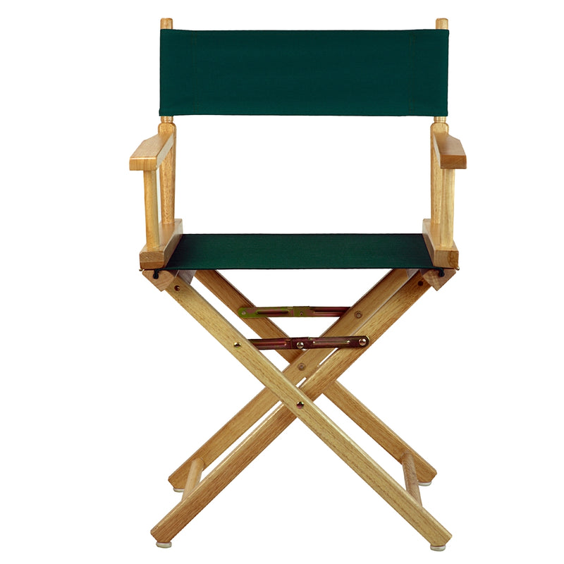 18  Director's Chair Natural Frame-Hunter Green Canvas