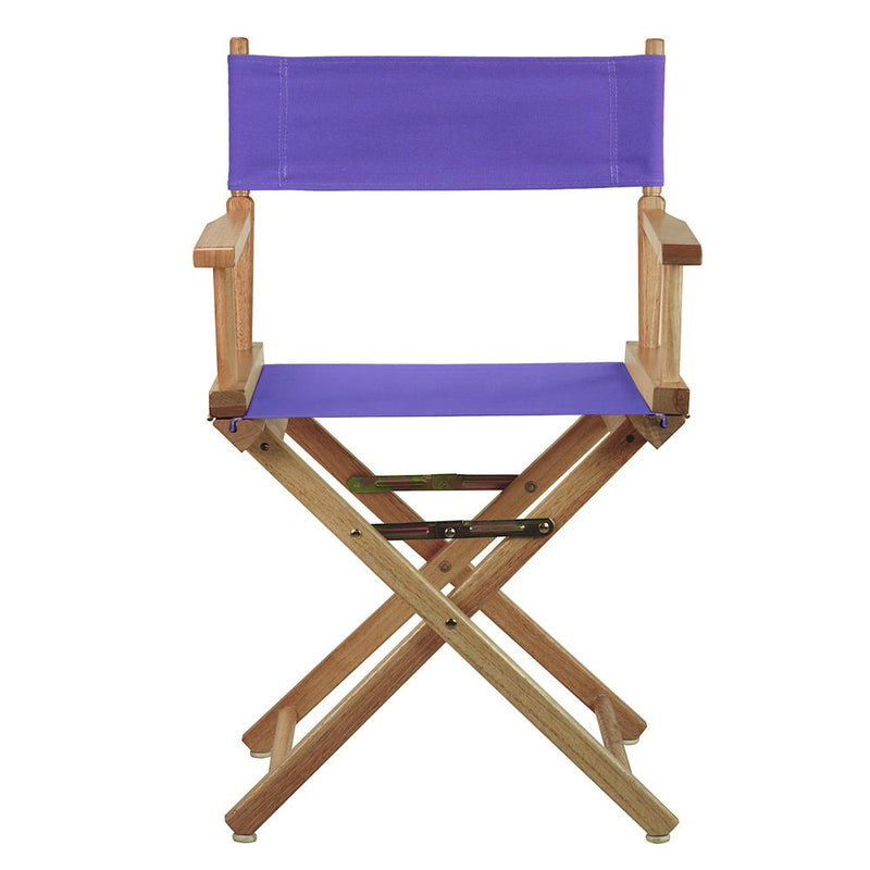 18  Director's Chair Natural Frame-Purple Canvas