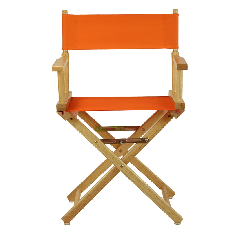 18  Director's Chair Natural Frame-Tangerine Canvas