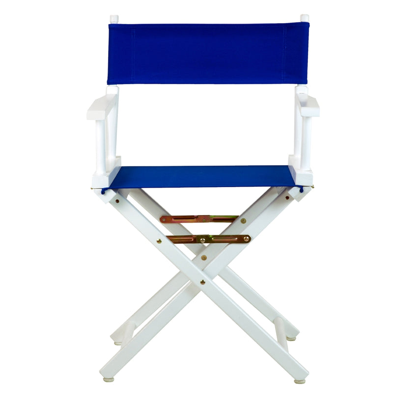 18  Director's Chair White Frame-Royal Blue Canvas