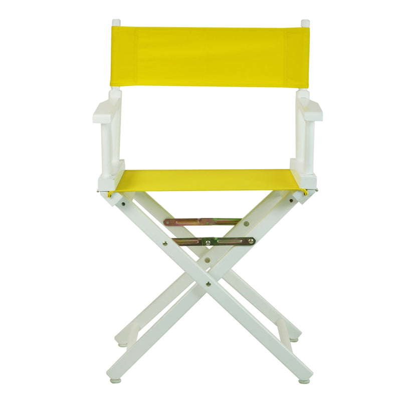 18  Director's Chair White Frame-Yellow Canvas