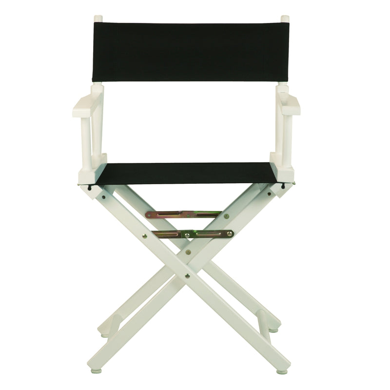 18  Director's Chair White Frame-Black Canvas