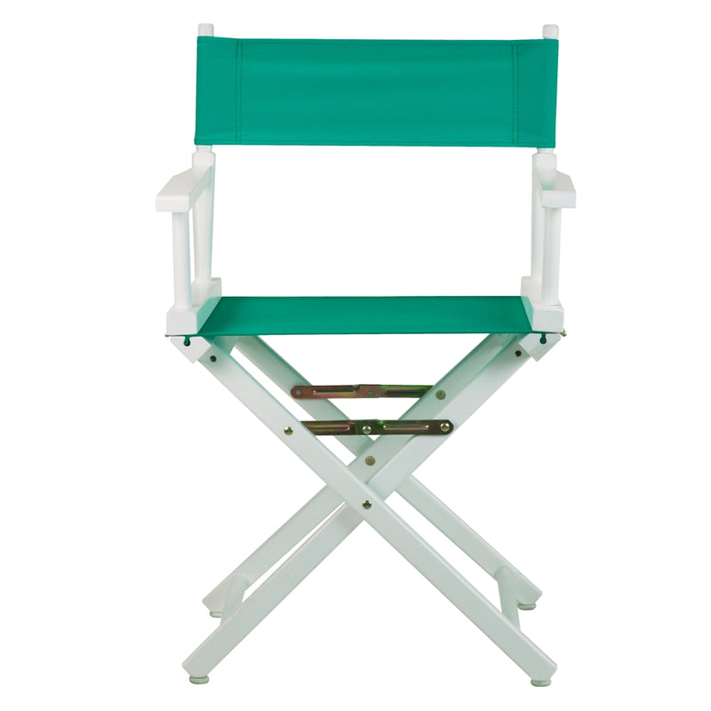 18  Director's Chair White Frame-Teal Canvas