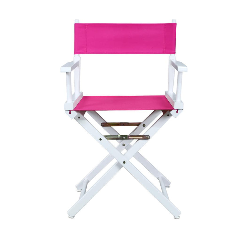 18  Director's Chair White Frame-Magenta Canvas