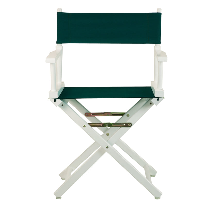 18  Director's Chair White Frame-Hunter Green Canvas